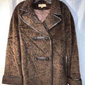 Katherine Kelly Alpaca Wool Women's Size 14 Wool Knee-Length Coat